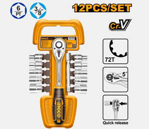 Socket 12pc 3/8" HKTS38122