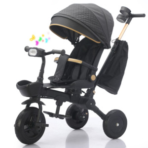 Toys: Kids Stroller 198 Black