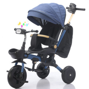 Toys: Kids Stroller 198 Blue