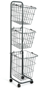 Rack Storage: 3 Tier Basket Trolley DD20011 20012