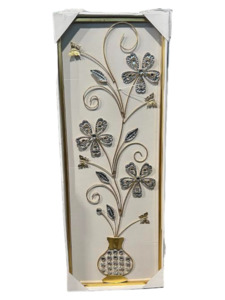 Metal Flower Gold Wall Decor