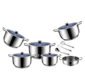 Kitchenware: Stainless Steel Cookware 14pc CDH-010