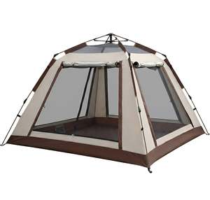 Beige Automatic Pop-Up Camping Tent 6 Person | SY-ZP010