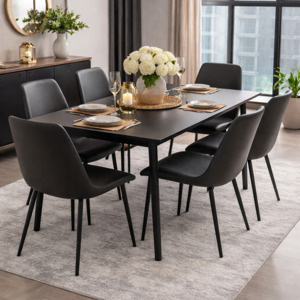 Furniture: Dining Table & 6 Chairs KYCZ-001