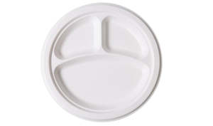 3 Compartment Plate 10" 50pc P007N