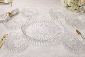 Glassware: Glass Plates 7pc DSP2026/L7