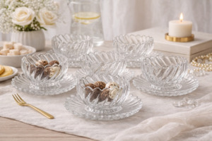 Glassware: Glass Dessert 12pc Set TG1080B/L12