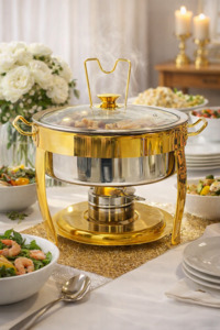 Commercial: Chafing Dish Gold 5L YS19022-10