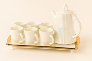 Dining Entertaining: Tea Pot & Cup 8pc SBS-124
