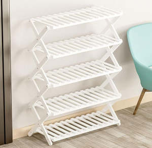Home: 5 Tier Foldable Shoe Rack 1004 1001