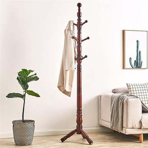 Home: Brown Coat Rack A22-32