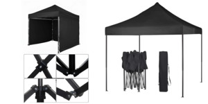 Gazebo Steel 3m x 3m with side walls