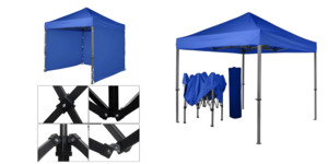 Outdoor: Gazebo Steel 2m x 2m with side walls