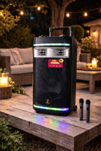 Electronic: Bluetooth Wireless Speaker Twin Mic 12''