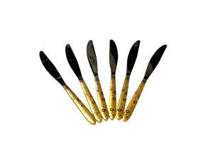 Cutlery: Knife Silver & Gold 6pc