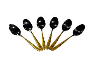 Cutlery: Spoon Silver & Gold 6pc 580-17