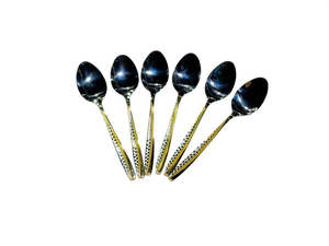 Cutlery: Tea Spoon Gold & Silver 6pc