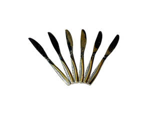 Cutlery: Knife Gold & Silver 6pc