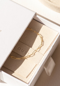 Fine Lines Collection: Petite  Square Barre Link Bracelet