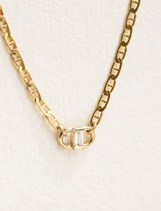 Signature Collection: Signature Link with Baguette D Necklace