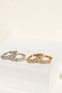 Classic Collection: Diamond Crown Hoops