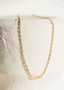 Diamond Cut Figaro Necklace 1-in-1