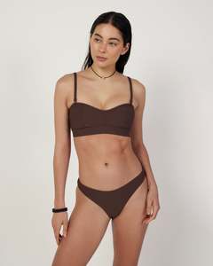 Sweetheart Swim Bralette - Umber Rib