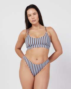 Swim Crop - Riviera Stripe