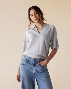 Tops: Palmer Polo - Fog
