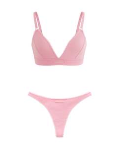 Peony Bralette and Thong Set