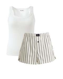 Ink Stripe Boxer Short and Daily Tank Set