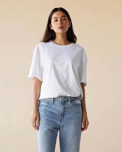Ready To Wear: Dylan Oversized Tee - Blanc
