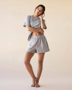 Dylan Sleep Short - Grey Marle