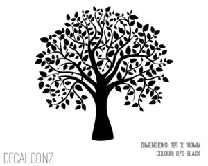 Products: Decorative Leafy Tree - Decal.co.nz