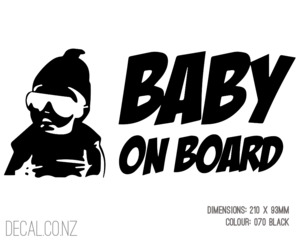 Products: Gangster Baby on Board 2 - Decal.co.nz