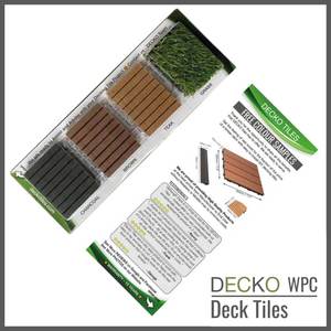 Webshop: Deck Tile Colour Sample - Premium WPC Interlocking | DECKO - with Free Delivery (5.90 handling fee)