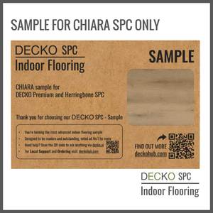 SPC Hybrid Vinyl Plank Flooring - <b>CHIARA Colour Sample </b> | DECKO - Free Delivery