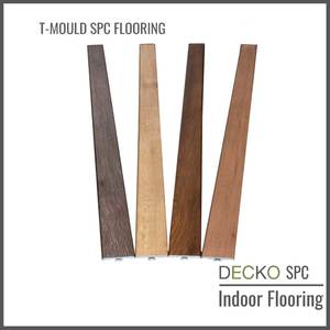 Spc Hybrid Floors: T-Mould Transition Strip - SPC Hybrid Vinyl Plank Flooring - | DECKO - 1220 mm long piece