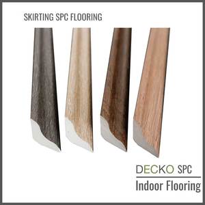 Spc Hybrid Floors: Skirting Scotia - SPC Hybrid Vinyl Plank Flooring - | DECKO - 1220x20x20mm- 45o factory precut ends