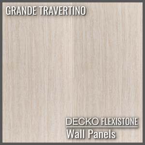 Flexible 3D Stone Wall Panels - <b>GRANDE TRAVERTINO</b> - Box of 6 panels (1200&hellip;