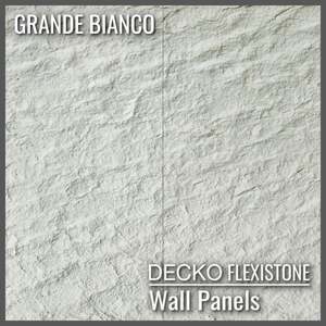 Flexible 3D Stone Wall Panels - <b>GRANDE BIANCO</b> - Box of 5 serial panels (1&hellip;