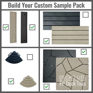 Deck Tiles - Build your Own <b>SAMPLE PACK</b> - Interlocking PP Flooring | DECK&hellip;