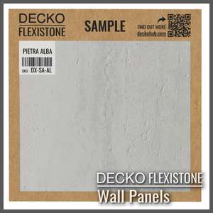 Flexible 3D Stone Wall Panel Sample - PIETRA ALBA | DECKO Flexistone - Free Shipping