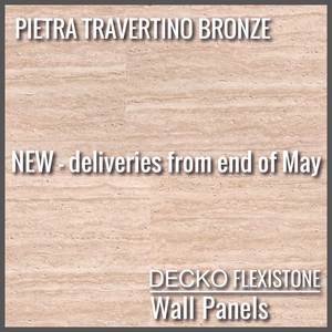 Flexible 3D Stone Wall Panels - <b>PIETRA TRAVERTINO BRONZE</b> - Box of 16 pane&hellip;