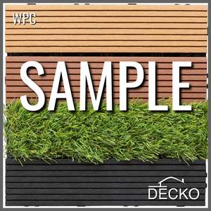 Deck Tile Sample - Full Size - Premium WPC Interlocking | DECKO - with Free Delivery