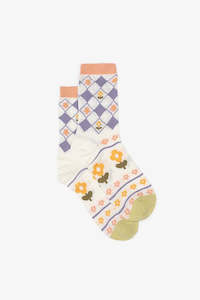 Accessories: Spring Garden Sock | Multi