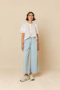 Denim Effect Pants