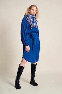 Checks Blue Lavender Shawl