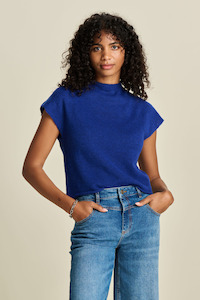 Pom: Bright Blue Top