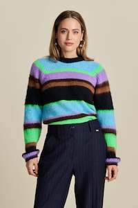 Pom: Brushed Stripes Pullover